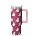 thumbnail image 1 of 30oz Halloween Tumbler with Handle, Scary Ghost Pumpkin | Print | Halloween Gifts for Women & Men | with Lids and Straws | Stainless Steel Insulated | Coffee Travel Mug, 1 of 5