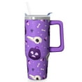 thumbnail image 1 of 30oz Halloween Tumbler with Handle, Witch Hat Bat | Print | Halloween Gifts for Family & Friends | with Lids and Straws | Stainless Steel Insulated | Coffee Travel Mug, 1 of 5