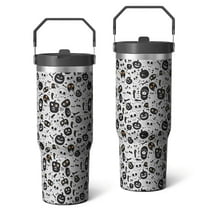 30oz Handheld Travel Tumbler with Handle – Double Wall Stainless Steel Insulated Cup, Flip Straw Lid, Leak-Proof & BPA-Free for Hot and Cold Drinks – Durable Coffee & Juice Mug Pink