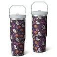 thumbnail image 1 of 30oz Handheld Travel Tumbler with Handle – Double Wall Stainless Steel Insulated Cup, Flip Straw Lid, Leak-Proof & BPA-Free for Hot and Cold Drinks – Durable Coffee & Juice Mug Pink, 1 of 7