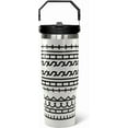 thumbnail image 1 of 30oz Hidden Message Flip Tumbler With Lid and Straw,Checkered CoffeeTravel Mug Cup Water Botter,White Elephant Gifts,Office Humor Funny Gifts, 1 of 6