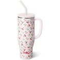 thumbnail image 1 of 30oz Mega Mug, 30 oz Tumbler with Handle and Straw, Cup Holder Friendly, Dishwasher Safe, Extra Large Insulated Tumbler, Stainless Steel Water Bottle (Teacher Life), 1 of 6