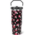thumbnail image 1 of 30oz Mushroom Tumbler Insulated Coffee Mug Flip Straw & Handle LeakProof Gifts for Women Who Love Mushrooms Unique & Stylish, 1 of 6