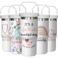 thumbnail image 1 of 30oz Nurse Insulated Tumbler, Perfect for Nurse''s Day Gifts, Nurse''s Week Gifts, New Nurse Gifts, Nurse Tumbler with Handle, Gifts for Nursing Students., 1 of 6