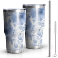 thumbnail image 1 of 30oz Pioneer Flower Tumblers Stainless Steel Tumbler with Lid and Straw,Vacuum Insulated Double Wall Travel Tumbler Cups Mug with Cleaning Brush for Coffee,Tea, 1 of 7