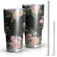 thumbnail image 1 of 30oz Pioneer Flower Tumblers Stainless Steel Tumbler with Lid and Straw,Vacuum Insulated Double Wall Travel Tumbler Cups Mug with Cleaning Brush for Coffee,Tea, 1 of 7