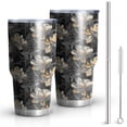 thumbnail image 1 of 30oz Pioneer Flower Tumblers Stainless Steel Tumbler with Lid and Straw,Vacuum Insulated Double Wall Travel Tumbler Cups Mug with Cleaning Brush for Coffee,Tea, 1 of 7