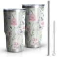 thumbnail image 1 of 30oz Pioneer Flower Tumblers Stainless Steel Tumbler with Lid and Straw,Vacuum Insulated Double Wall Travel Tumbler Cups Mug with Cleaning Brush for Coffee,Tea, 1 of 7