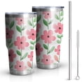 thumbnail image 1 of 30oz Pioneer Flower Tumblers Stainless Steel Tumbler with Lid and Straw,Vacuum Insulated Double Wall Travel Tumbler Cups Mug with Cleaning Brush for Coffee,Tea, 1 of 7