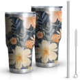 thumbnail image 1 of 30oz Pioneer Flower Tumblers Stainless Steel Tumbler with Lid and Straw,Vacuum Insulated Double Wall Travel Tumbler Cups Mug with Cleaning Brush for Coffee,Tea, 1 of 7