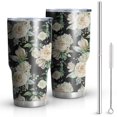 thumbnail image 1 of 30oz Pioneer Flower Tumblers Stainless Steel Tumbler with Lid and Straw,Vacuum Insulated Double Wall Travel Tumbler Cups Mug with Cleaning Brush for Coffee,Tea, 1 of 7