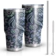 thumbnail image 1 of 30oz Pioneer Flower Tumblers Stainless Steel Tumbler with Lid and Straw,Vacuum Insulated Double Wall Travel Tumbler Cups Mug with Cleaning Brush for Coffee,Tea, 1 of 7