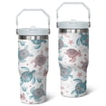 thumbnail image 1 of 30oz Sea Turtle Gifts Tumblers for Women with Handle and Straws, Stainless Steel Vacuum Insulated Coffee Tumbler, Travel Mug Water Bottle, Sea Turtle Stuff Accessories Decor, 1 of 1
