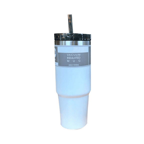 30oz Stainless Steel Car Mug Thermal Insulated Coffee Tumbler Large Capacity Travel Mug for Hot Cold Beverages 890ml