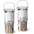thumbnail image 1 of 30oz Stainless Steel Mug Tumbler with Top Handle Music Lovers Gifts for Women and Girls Travel Coffee Flip Straw Cup, 1 of 6