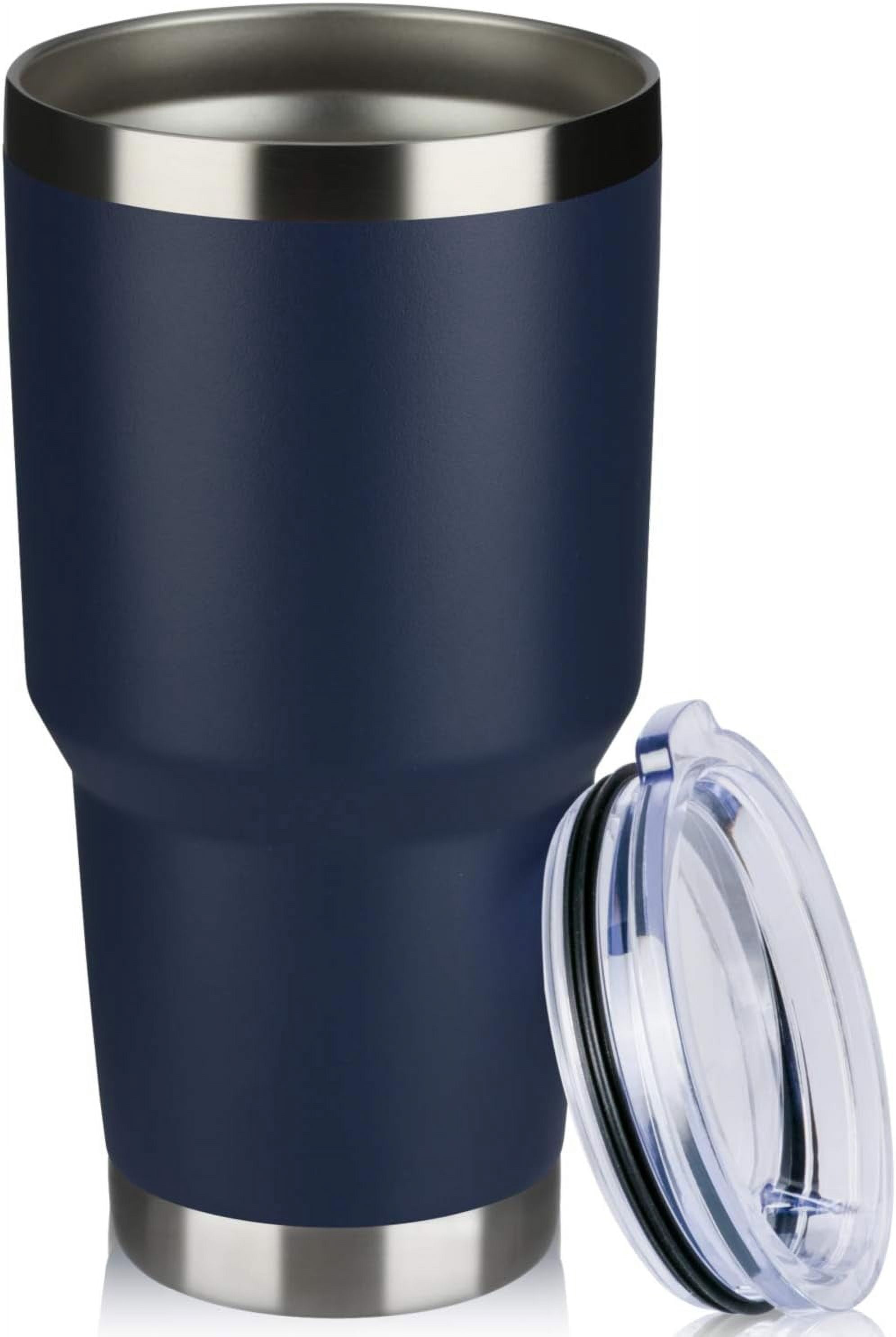 30oz Tumbler Double Wall Vacuum Insulated Travel Mug, Stainless Steel ...
