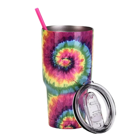 30oz Vacuum Sealed Tumbler with Straw, Leak-Proof Lid, Insulated Cup for Couples, Friends, Gifts