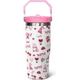 thumbnail image 1 of 30oz Valentine''s Day Flip Tumbler with lid and Straw,Valentine''s Day Gifts for Women,Valentine''s Day Stuff Decor Accessories,Valentine''s Day CoffeeTravel Mug Cup Water Botter, 1 of 6
