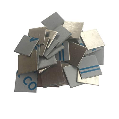 30pc 304 Brushed Stainless Steel 1" x 1" 16ga (.060) Square Sheet Metal Plate Weld On Post Cap$$Building Supply
