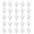 thumbnail image 1 of 30pc Antique Wedding Bridal Hair Jewelry Supply - Leaf Shape Bail Charms Pendant, 1 of 8