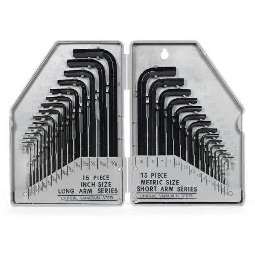 30pc Durable Allen Wrench Set, Unique Sizes