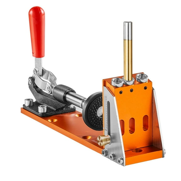 30pc Pocket Hole Jig w/ Adj, Bits, Collars, Dual Scale