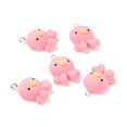 thumbnail image 1 of 30pc Resin Pendants with Iron Accessories Octopus Pink 26x19x9mm Hole: 2mm DIY, 1 of 3