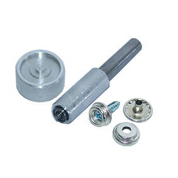 30pc Screw-In Snap Stud Replacement Kit with Tools - Boat Covers, Canvas