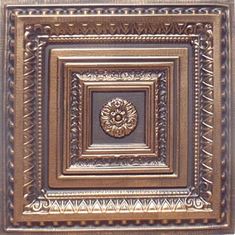 30pc of Brilliance Bronze/Black (24"x24" PVC 20 mil) Ceiling Tiles - Covers About 120sqft