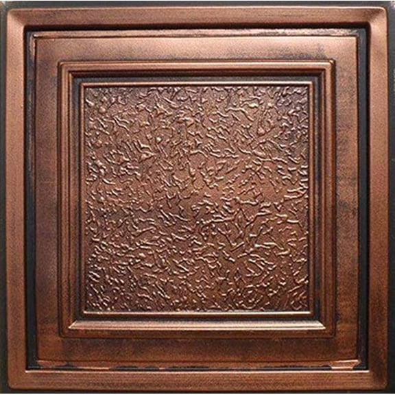 30pc of Zeta Copper/Black (24"x24" PVC 20 mil) Ceiling Tiles - Covers About 120sqft