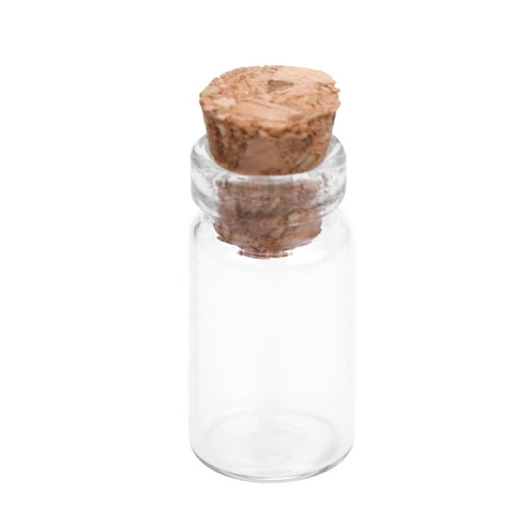 WHAMVOX 30- .5ml Clear Mini Glass Jars with Cork Stoppers for Crafts, Wedding Favors, Party Decorations, Message Bottles