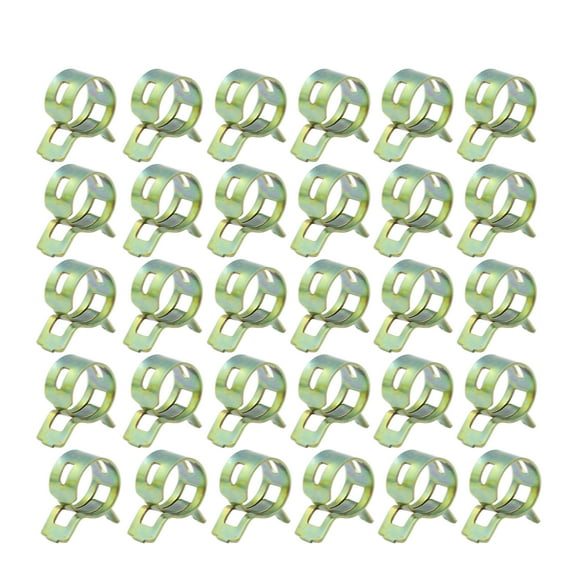 30pcs 10.5mm Auto Car Fuel Line Spring Clip Water Pipe Air Tube Clamps Hose Fastener
