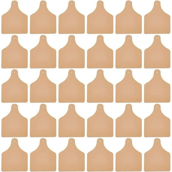 30pcs 30pcs Imitation Leather Tags Brown Leather Blank Tag 3.2x2.5 Inch Leather Labels with Hole Blank Imitation Leather Tags for Stamping Labels Jeans Bags Accessories Crafts