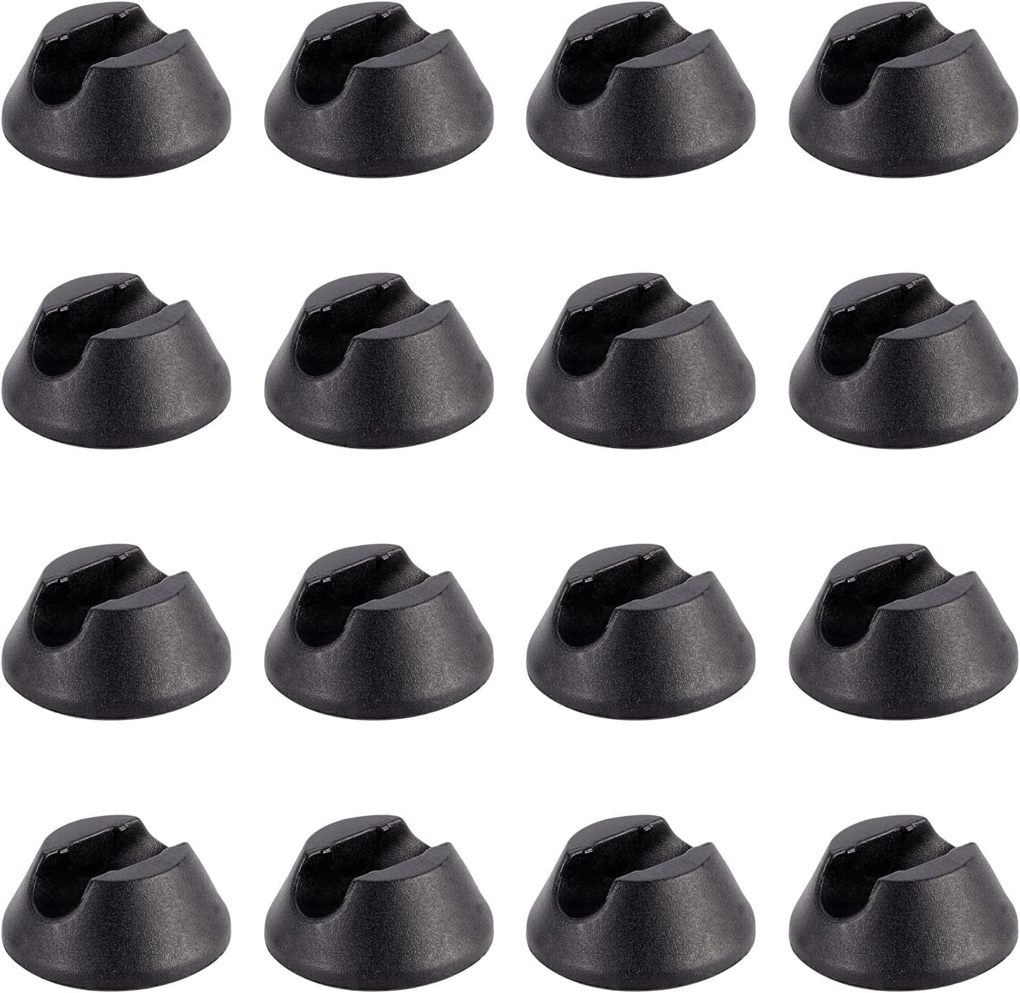 30pcs 31x14.5mm Self Adhesive Plastic Leg Protector Feet Half Round ...