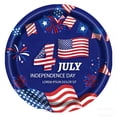 thumbnail image 1 of 30pcs 4th of July Paper Plates Stars Fireworks Decorative Plate Disposable American Flag Plates for 250th Anniversary Independence Day Patriotic Party Decorations, 1 of 5