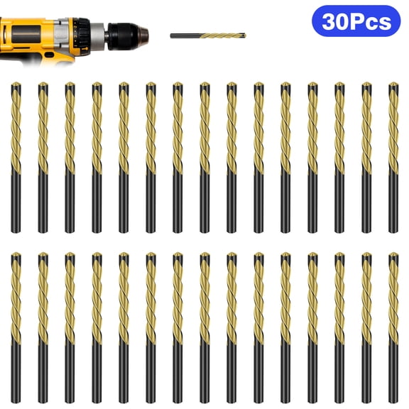 30pcs 5/32" Spiral Drywall Router Bits, HSS Guidepoint Cutting Rotor Tips Cutout Tool for Drywall Cutout Tool