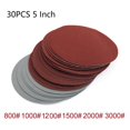 thumbnail image 1 of 30pcs 5 Inch 125mm Round Sandpaper Hook and Loop Sanding Discs Grit 800-3000, 1 of 8