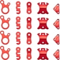 thumbnail image 1 of 30pcs 5 Styles Adjuster Tent Tensioners Rope Adjuster Red Aluminum Alloy Guyline Tent Line Tensioner Wind Rope Buckle Tent Rope Adjuster Cord Lock, 1 of 5