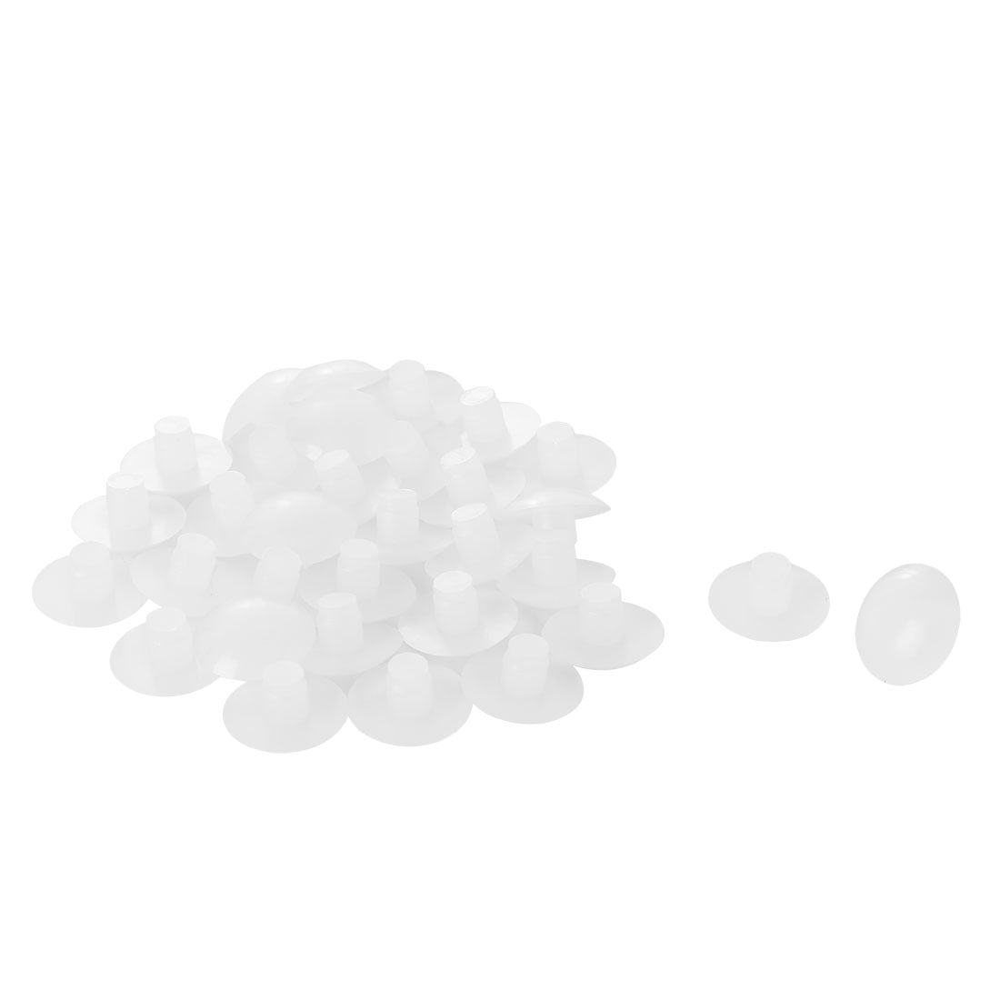 10pcs 5mm Clear Stem Bumpers – Soft PVC For Glass Table Tops & Patio Furniture