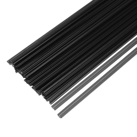 30pcs 8 Inch Plastic Welding Rods PP Welding Strips Welder Rods for Car Bumper, Plastic Welder, Black