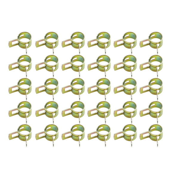 30pcs 9.5mm Auto Car Fuel Line Spring Clips Water Pipe Air Tube Clamps Hose Fastener