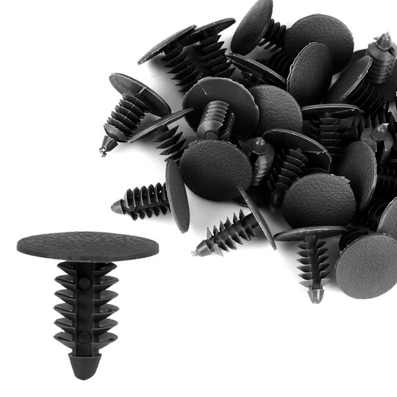 30pcs 9mm Hole Plastic Bolt Rivet Fasteners Trim Panel Retainer Clips Black for GM