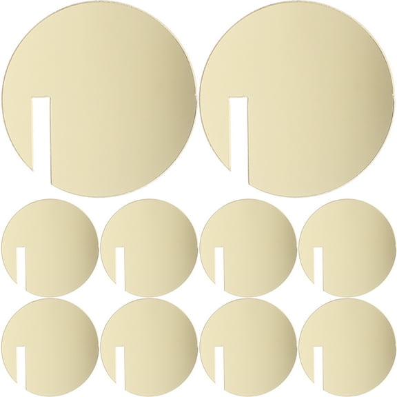 FONDOTIN drinking glass charms marker beverage label Golden Acrylic Circle 30pcs Back to School