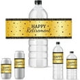 thumbnail image 1 of 30pcs Adhesive Bottle Labels Stickers Happy Retirement Water Bottle Labels Waterproof Water Bottle Wraps Bottle Lables Party Favor Decorations for Retirement Party 8.5x2.5 inch DIY, 1 of 7