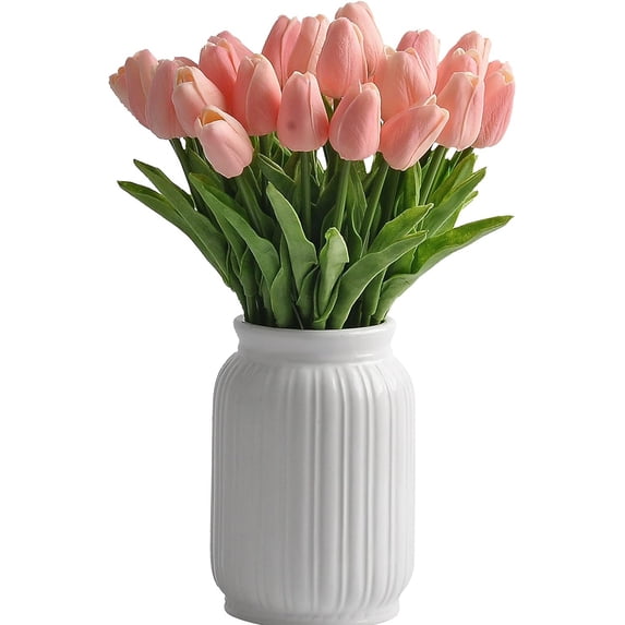 30pcs Artificial Tulip Real Touch Flower for Wedding Home Decor Centerpiece