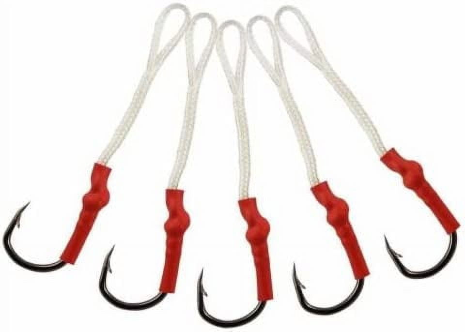 30pcs Assist Hooks Slow Fast Jigs Fishing Hooks jigs Hook Dancing Hooks (3/0)