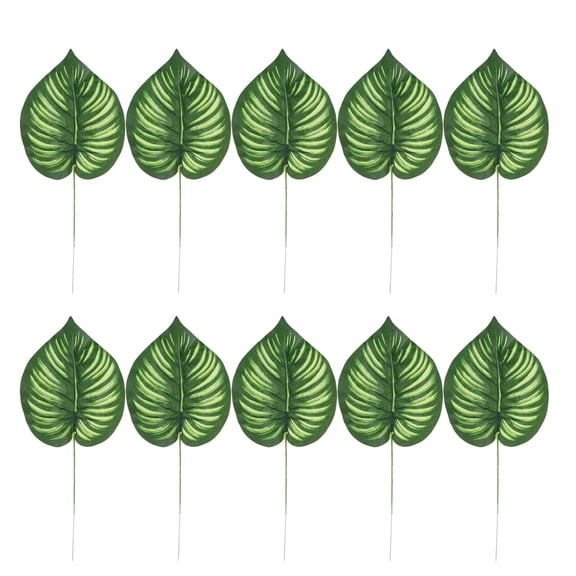 Homoyoyo Fake Monstera Leaves Green for Tropical Is Atmosphere 30Pcs