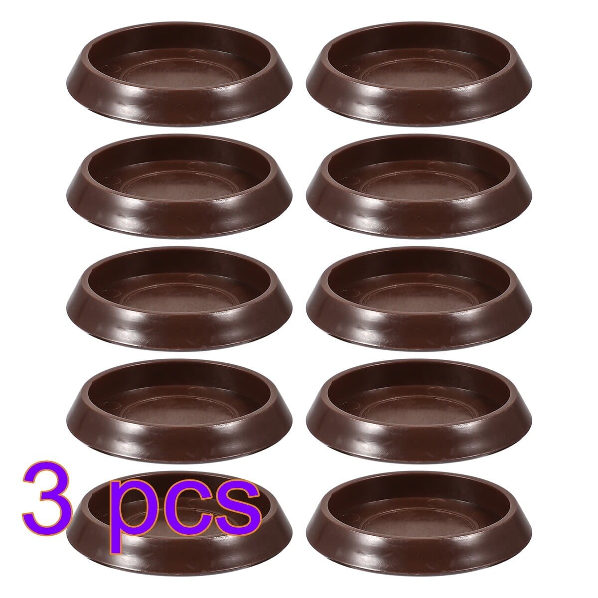 30pcs Bed Stoppers Round Furniture Castor Cups Furniture Coasters Non