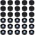 thumbnail image 1 of 30pcs Black Resin Bottle Caps 26mm Inner Diameter Resin Cover 13mm Thick Black Poly Seal Screw Caps Round Growler Cap for Household Kitchen Bottle Accessories Sealing Function-31.5mm Diameter, 1 of 6