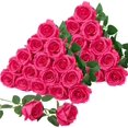 thumbnail image 1 of 30pcs Black Roses Artificial Flowers,Realistic Silk Black Artificial Roses Bouquet with Long Stems for Wedding Flower Arrangement Halloween and Gothic Home Party Decorations, 1 of 5